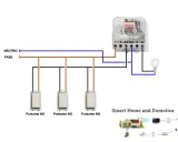 Schema di collegamento interruttore luce a pulsante. Mostra come collegare neutro, fase e pulsanti a un relè per accendere una lampadina.