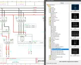 Schema elettrico con simboli IEC. Il vcc significato è "Interruttore magnetotermico unipolare", un componente di protezione.