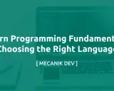 Impara i fondamenti della programmazione: scegliere i linguaggi giusti. Un laptop mostra codice, suggerendo l'esplorazione di diversi linguaggi di programmazione.