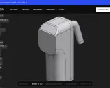 Interfaccia di Shapr3D, un software per modellazione 3D. Esplora i **programmi 3d gratis** per creare modelli come questo.