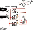 Schema elettrico di una chitarra: pickup, potenziometro come funziona, selettore e kill switch.