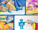 Creare oggetti con la penna 3D: farfalle, alberi, robot e pupazzi di neve. Infinite cose da fare con la penna 3D!