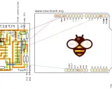 Schema di collegamento Fritzing Arduino con componenti per comunicazione I2C, inclusi resistori pull-up e pull-down.