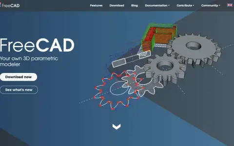 FreeCAD: software progettazione 3d gratis per creare modelli parametrici. In primo piano ingranaggi e un progetto tecnico.