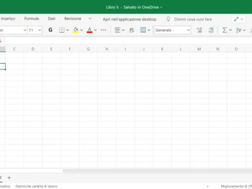 Schermata di Microsoft Excel, con la cella B3 selezionata. Ideale per chi cerca un modo per usare Excel gratis.