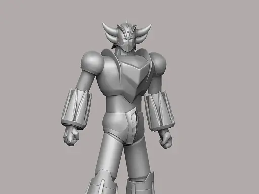 Modello 3D di Goldrake, pronto per la stampa. Un'icona robotica che evoca avventure spaziali.