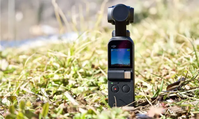 DJI Osmo Pocket in erba, pronto per scoprire come collegare la telecamera del drone al telefono per riprese aeree mozzafiato.