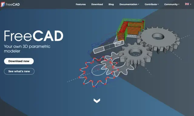 FreeCAD: software progettazione 3d gratis per creare modelli parametrici. In primo piano ingranaggi e un progetto tecnico.