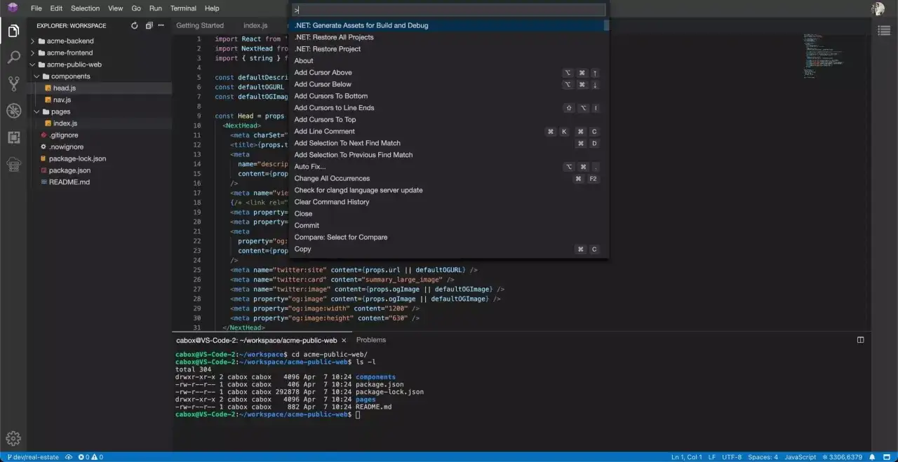 Un editor di codice mostra file di progetto e un menu a tendina con opzioni di modifica. Il significato del codice &egrave; in fase di sviluppo.